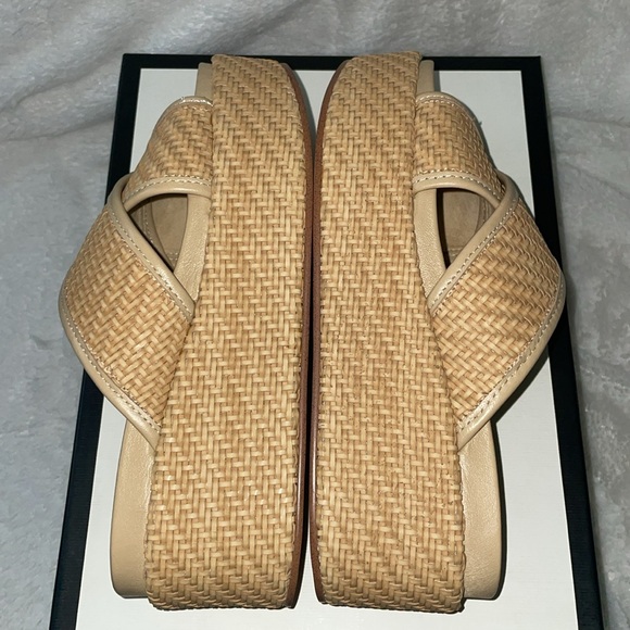 NWT J/SLIDES QUACKIE Natural Vegan Luxe Sandal - Picture 13 of 16